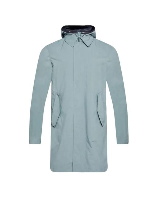 Abrigo Con Capucha Herno de hombre de color Blue