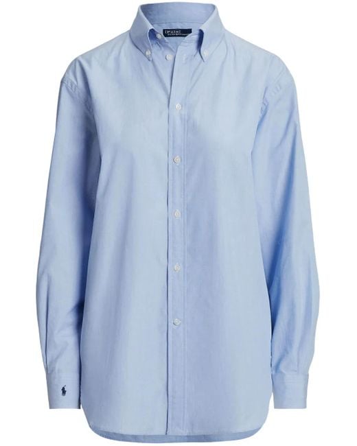 Polo Ralph Lauren Blue Polo Pony Cotton Shirt