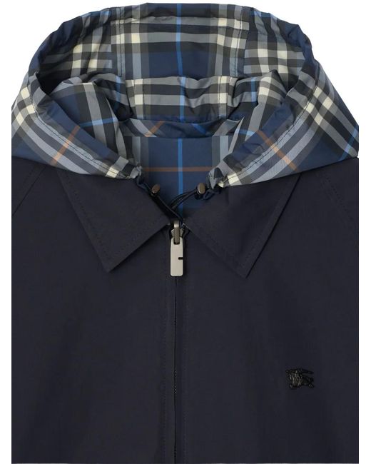 Burberry Blue Reversible Zip-up Jacket for men