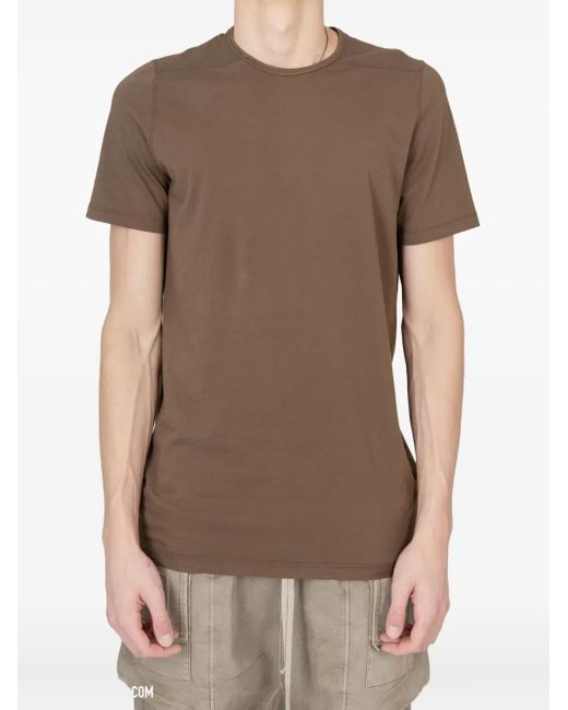 Rick Owens Brown Round-Neck T-Shirt for men