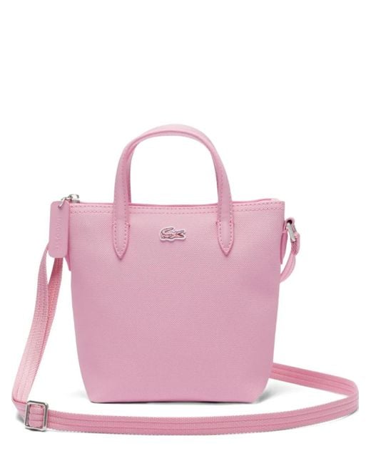 Borsa A Tracolla Concept Con Applicazione di Lacoste in Pink