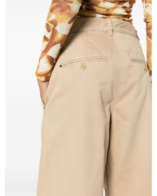 Isabel Marant Natural Trousers Beige