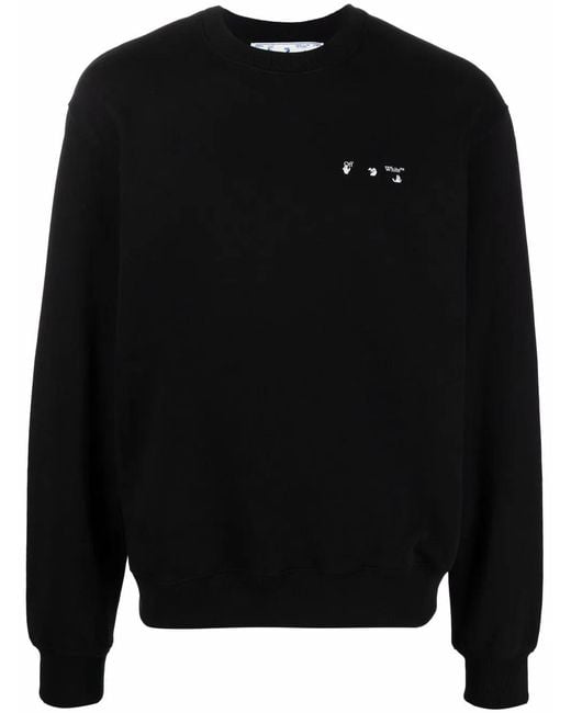 Off-White c/o Virgil Abloh Black Caravaggio Graphic Sweatshirt for men