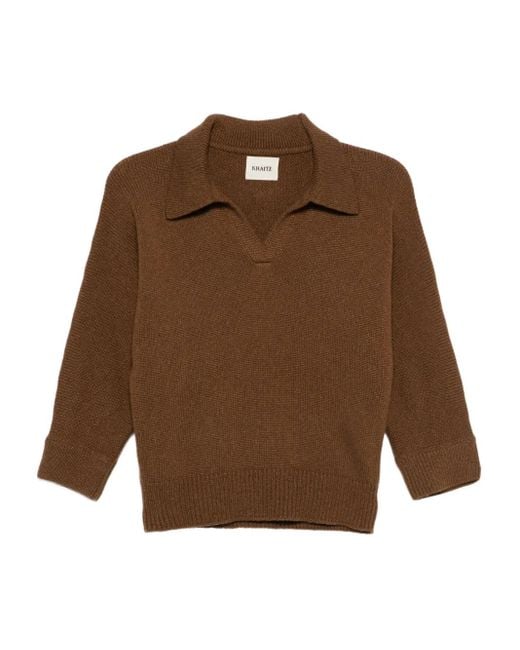 Khaite Brown Herve Polo Jumper