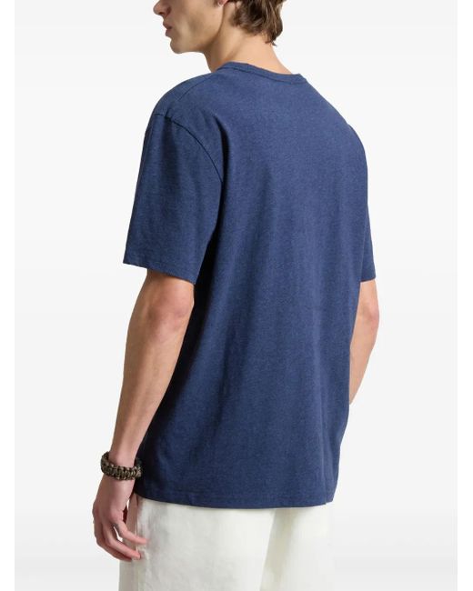 Woolrich Blue Crystal Hotfix Logo Cotton Baby T-Shirt for men