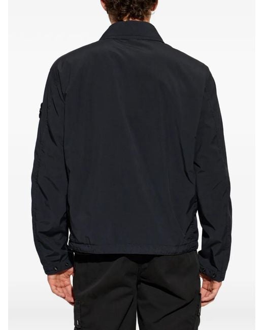 Stone Island Jack Met Logo-Patch in het Blue voor heren
