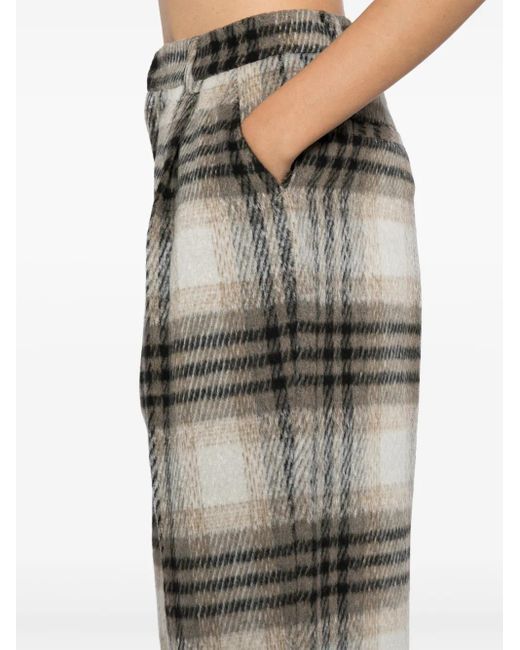 B+ AB Geruite Broek in het Gray