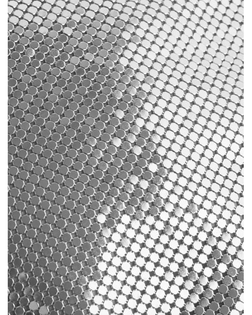 Rabanne White Chainmail Fringe Shoulder Bag