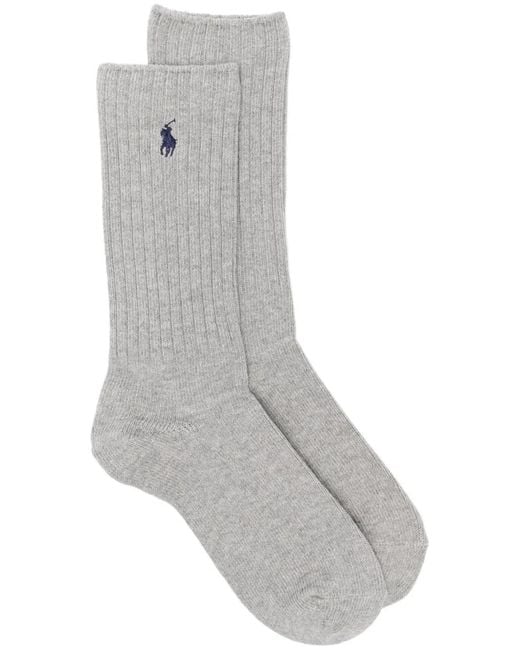 Polo Ralph Lauren Gray Polo Pony-Motif Socks for men