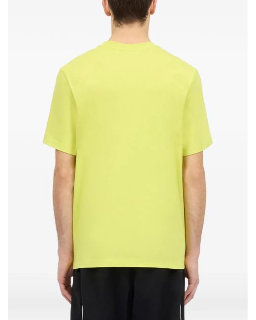 MSGM Yellow Logo T-Shirt for men