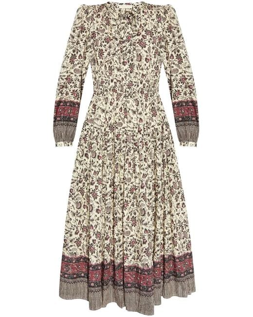 Ulla Johnson Natural Mona Midi Dress