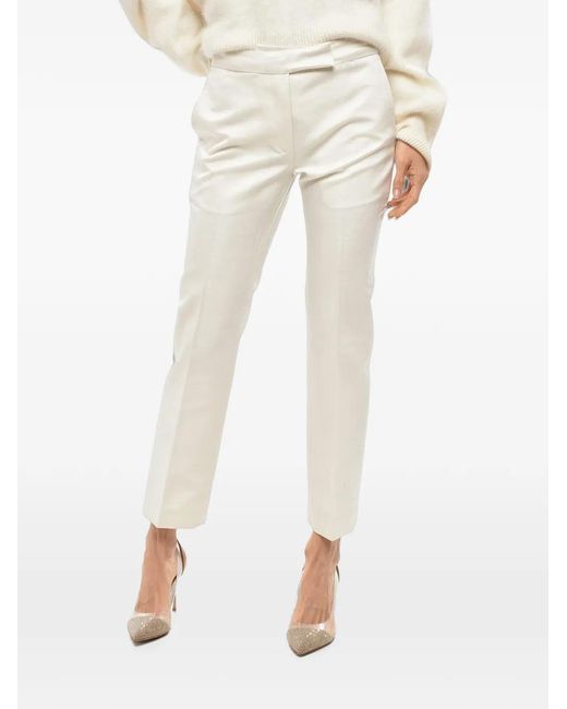 Sa Su Phi Natural Angela Tailored Cropped Trousers