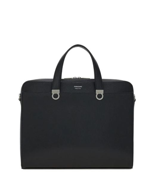 Ferragamo Gancini Aktetas in het Black voor heren
