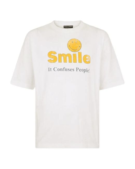 DSquared² White Cotton T-Shirt for men