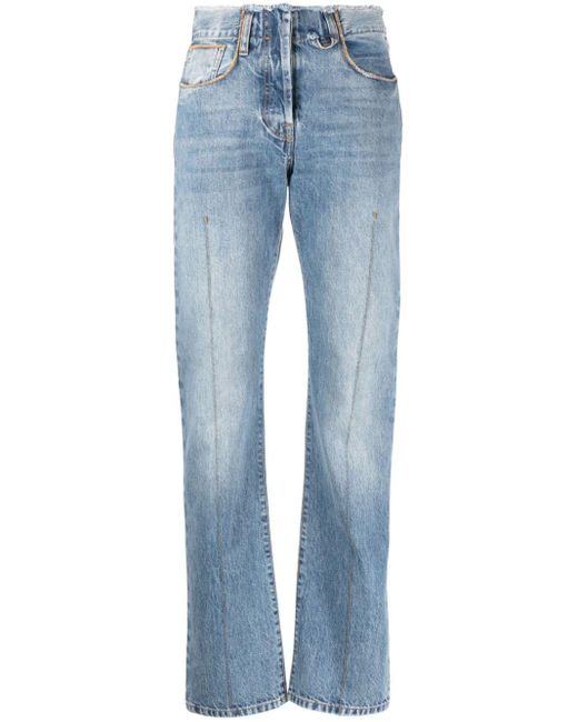Jacquemus Blue Le De Nimes Linon Straight-leg Jeans