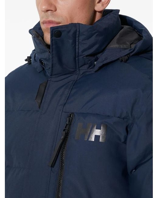Helly Hansen Gewatteerd Jack Met Capuchon En Logodetail in het Blue voor heren