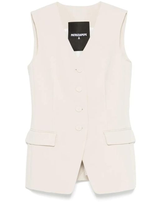 Patrizia Pepe White Light Vest