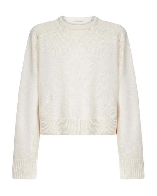 Loulou de Saison Bruzzi クルーネック セーター White