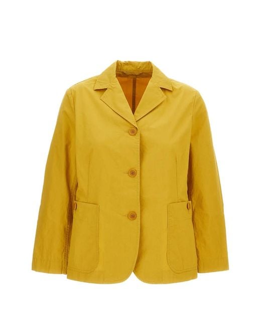 Casey Casey Yellow Single-Breasted Blazer