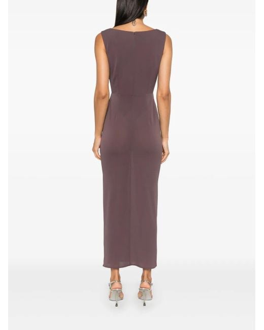 Alex Perry Purple Portrait Maxi Dress