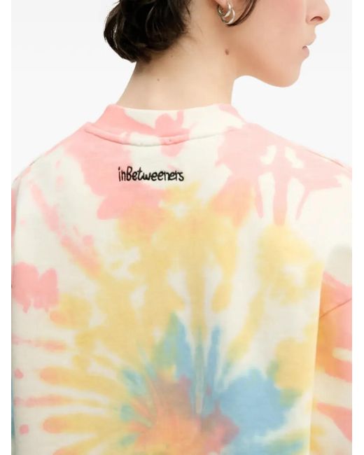 INBETWEENERS White Tie-Dye Graphic Sweatshirt