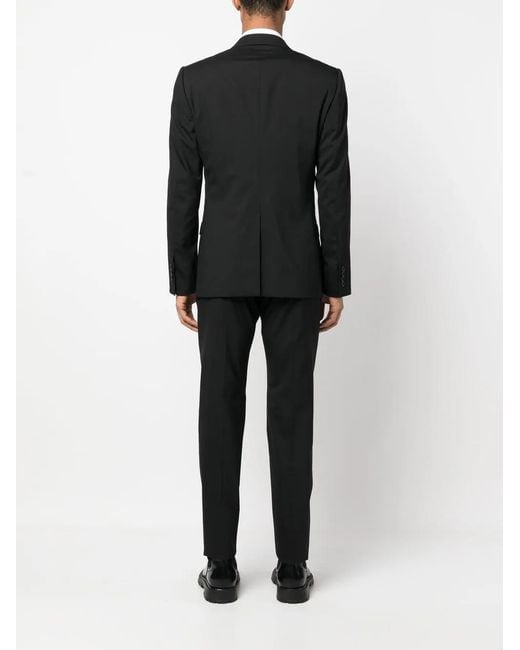 Dolce & Gabbana Black Martini-Fit Double-Breasted Suit for men