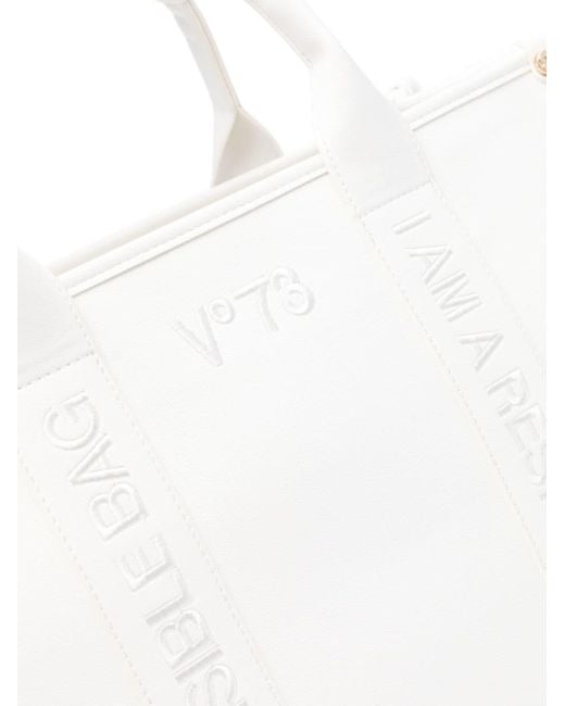 V73 White Echo 73 Tote Bag