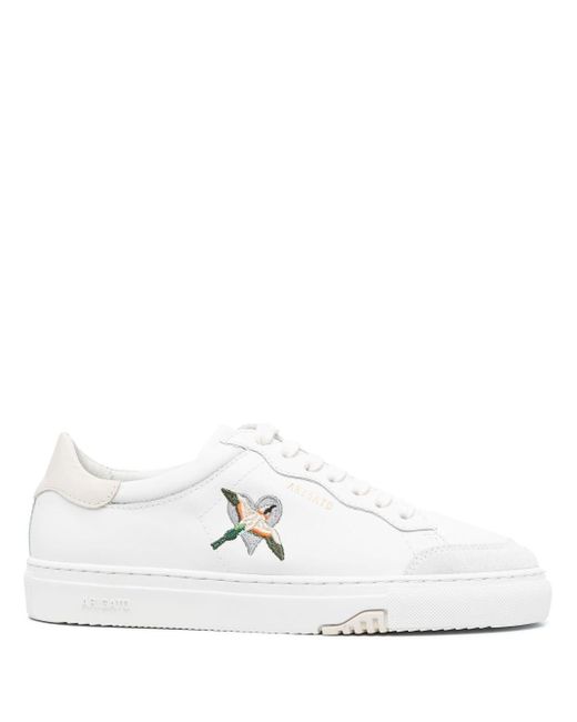 Axel Arigato White Clean 90 Embroidered Leather Sneakers