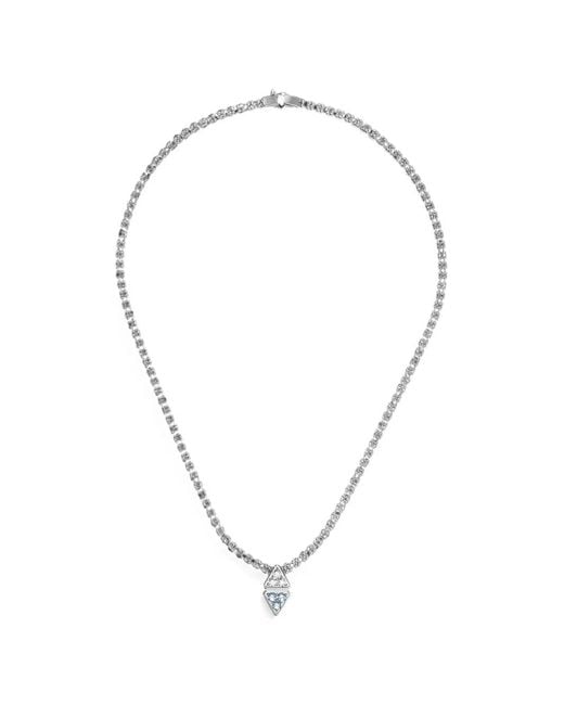 Desmo Metallic Infinity Triangle-Motif Necklace