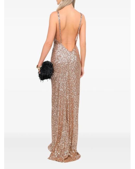 ROSERRY Metallic Margot Sequin Maxi Dress