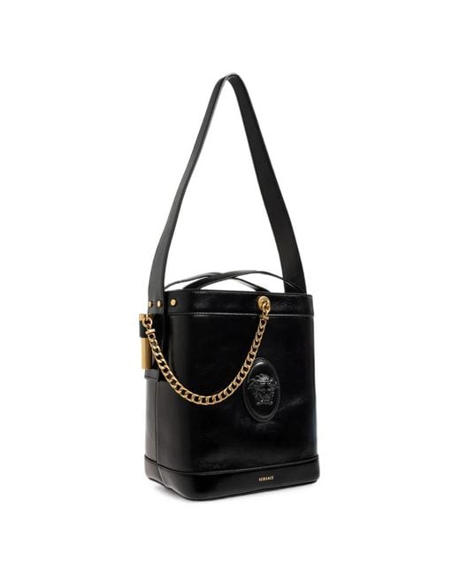 Versace Black Pivot Beuteltasche