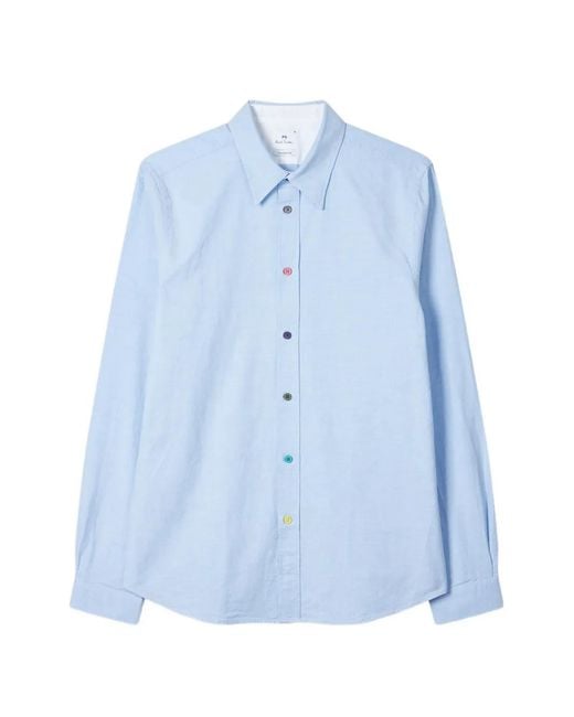 Paul Smith Blue Button Oxford Shirt for men