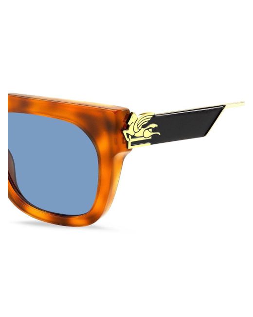 Etro Blue Bold Pegaso Square-frame Sunglasses