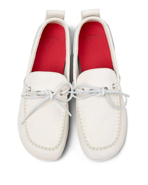 Camper White Right Nina Loafer Mit Schnürung