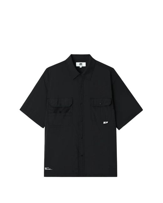 Chocoolate Black Short-Sleeve Utility Shirt for men