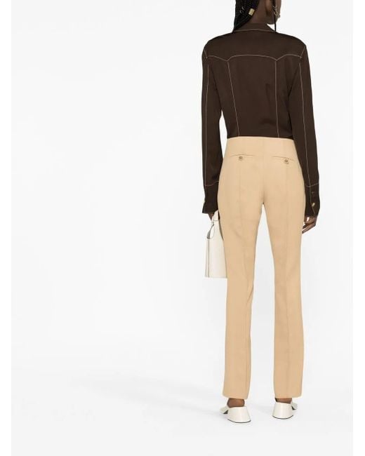 Rejina Pyo Natural High-Waisted Tailored Trousers