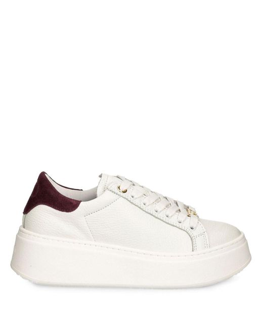 Twin Set Natural Leather Sneakers