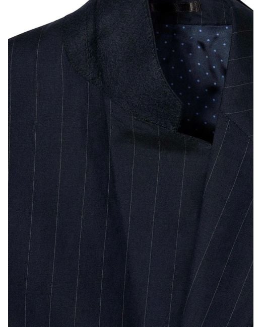 Paul Smith Blue Pinstripe Two-Button Blazer for men