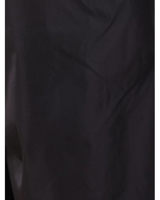 ALAINPAUL Blue Elastic-Waistband Nylon Trousers