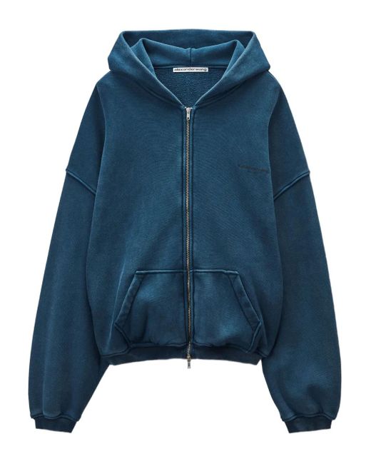Alexander Wang ジップアップ パーカー Blue