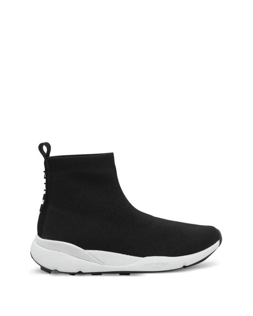 Kurt Geiger Black Knit Sock Sneakers