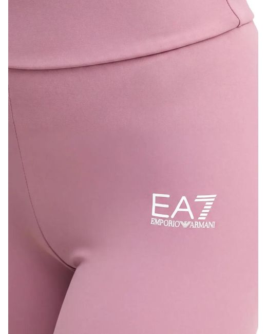 EA7 Legging Met Logoprint in het Pink