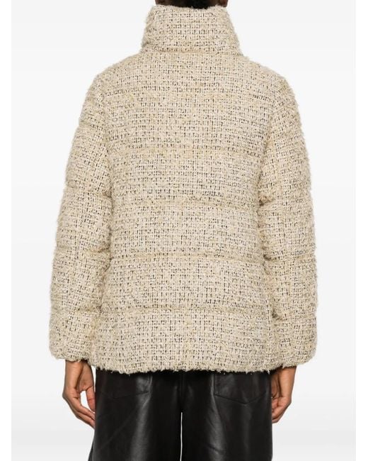 Moncler Natural Cochelle Tweed-Jacke
