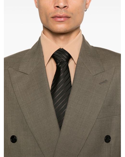 Saint Laurent Brown Wool Blazer for men