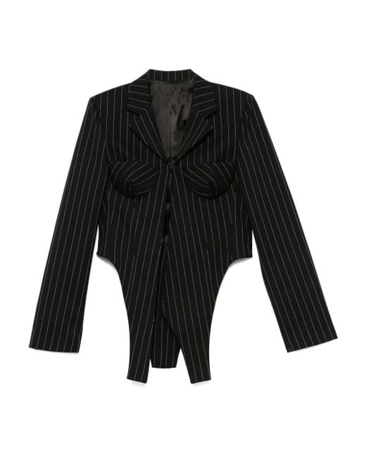 Jean Paul Gaultier Women's Black Corset Blazer