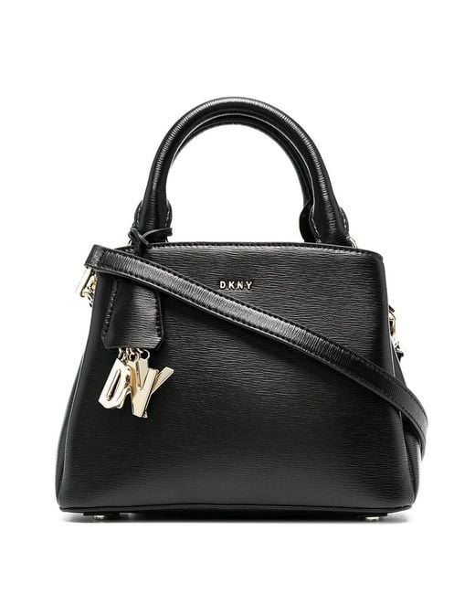 DKNY Black Paige Logo-Charm Crossbody-Bag