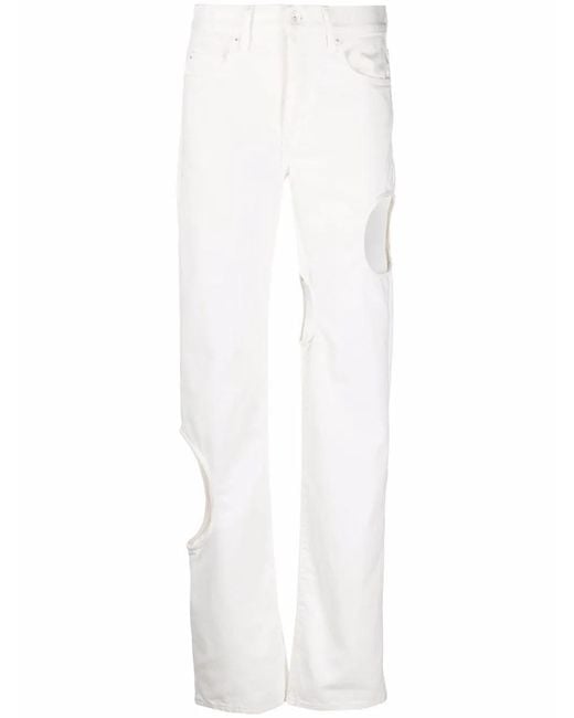 Off-White c/o Virgil Abloh White Meteor Straight-leg Jeans