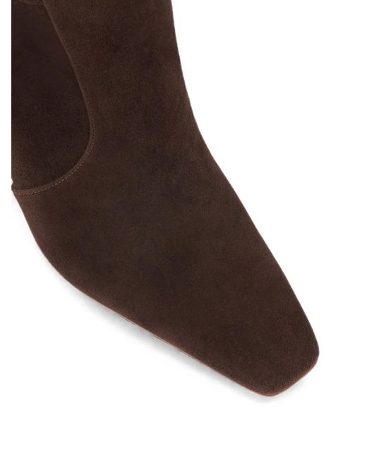 Malone Souliers Brown Rowan Buckle-Strap Ankle Boots