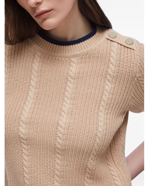Liu Jo Natural Short-Sleeve Sweater