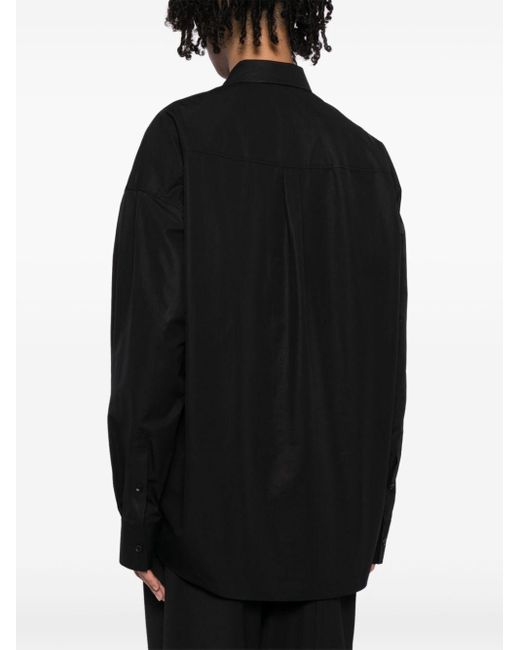 Alexander Wang Black Classic-collar Cotton Shirt for men